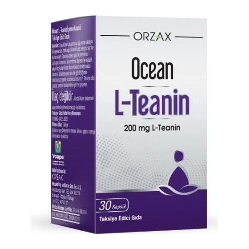 Ocean L-Teanin İçeren Takviye Edici Gıda 200 Mg 30 Kapsül