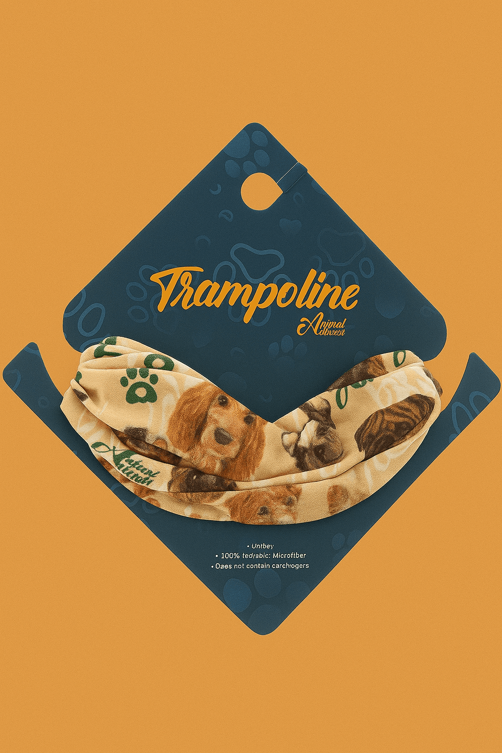 Trampoline Baskılı Buff Bandana Boyunluk Maske