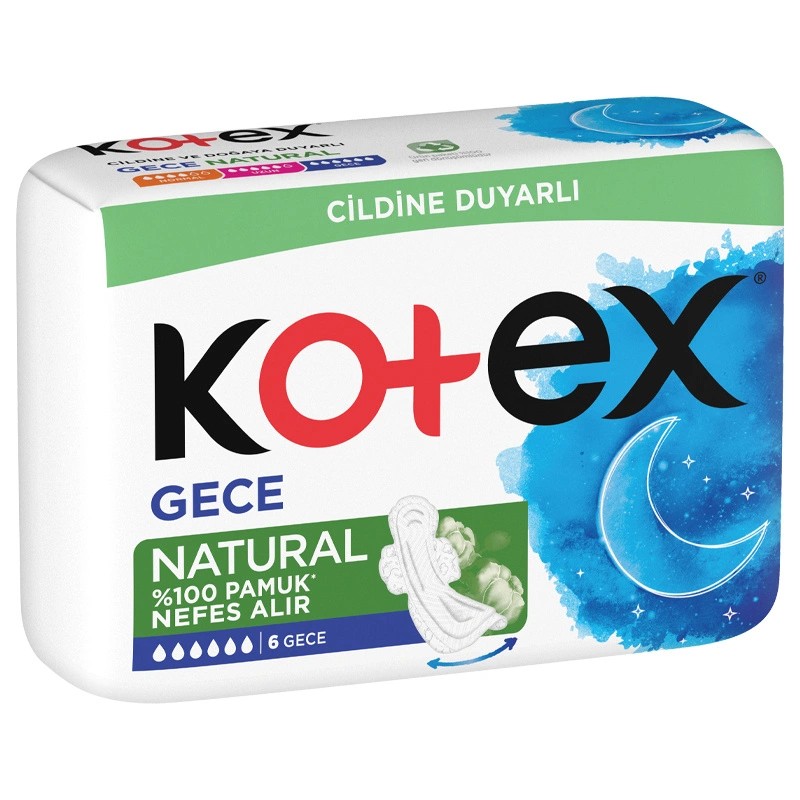 Kotex Pamuk 6 Adet Gece