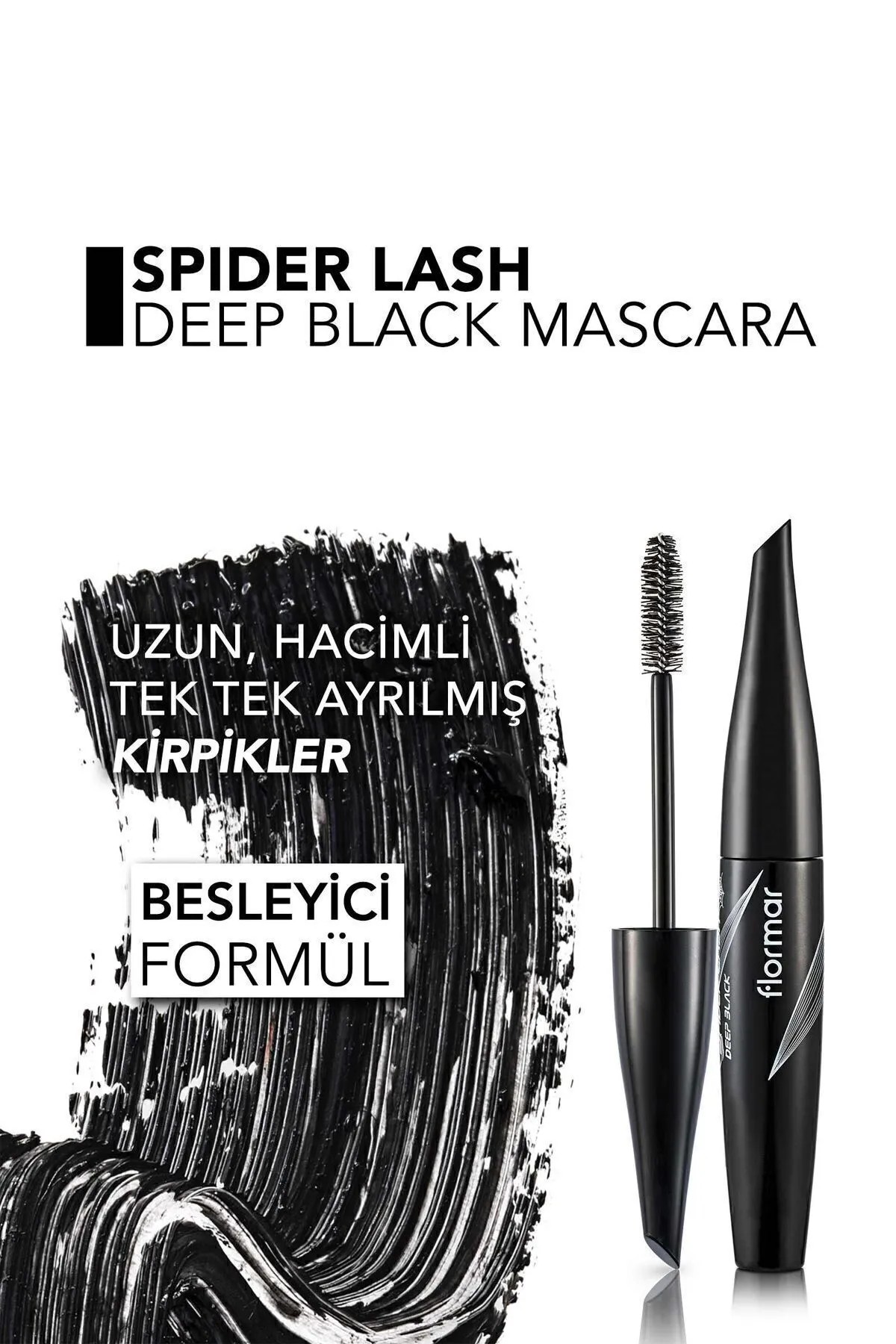 Flormar Spider Lash Deep Black Mascara