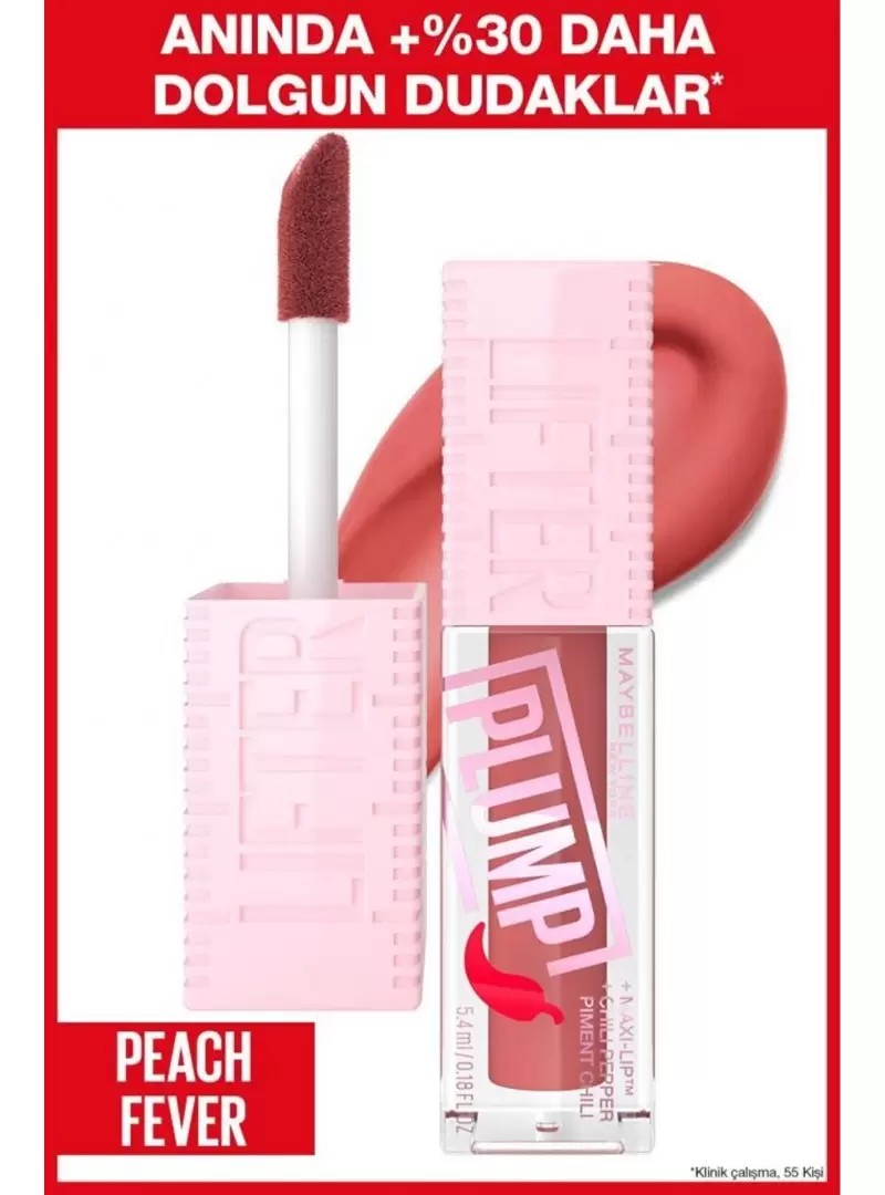 Maybelline Lifter Plump - Dudak Parlatıcı No: 05 Peach Fever