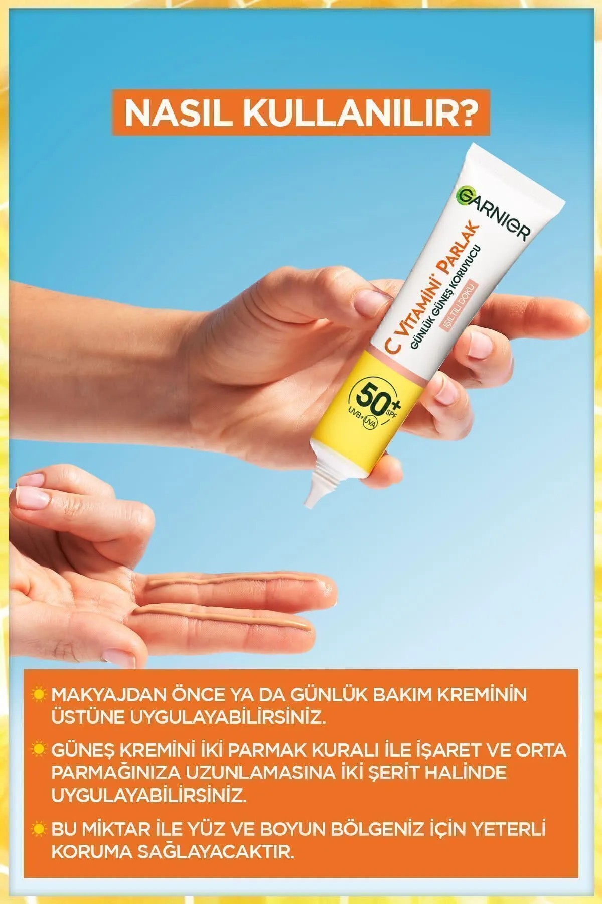 Garnier C Vitamin Güneş Koruyucu Krem 40 mL