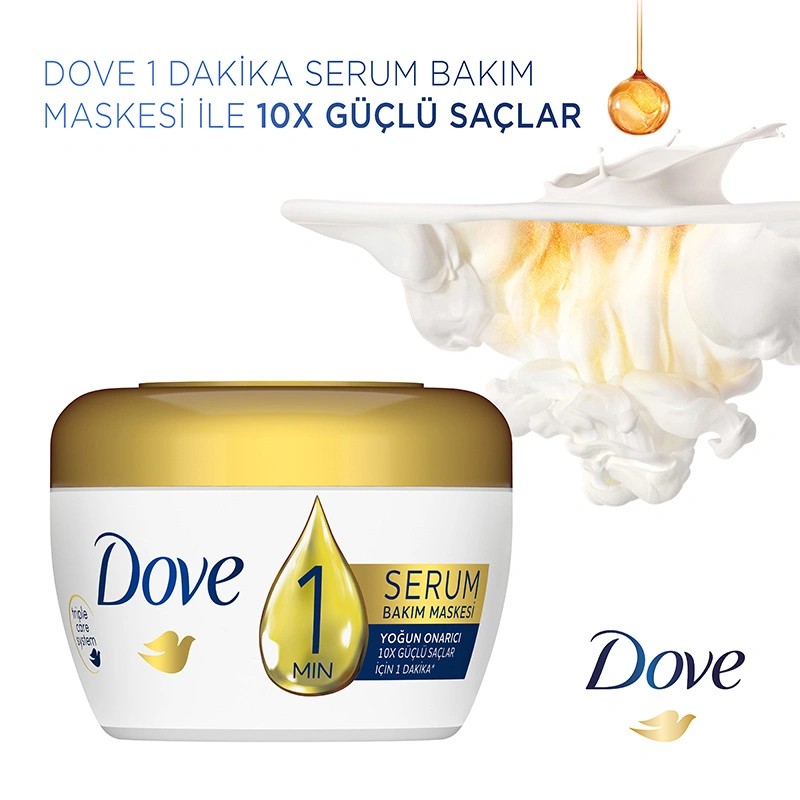 Dove 1 Min Serum Bakım Maskesi