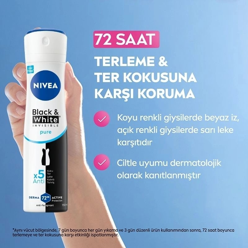 Nivea Black &White Invisible Pure Deodorant