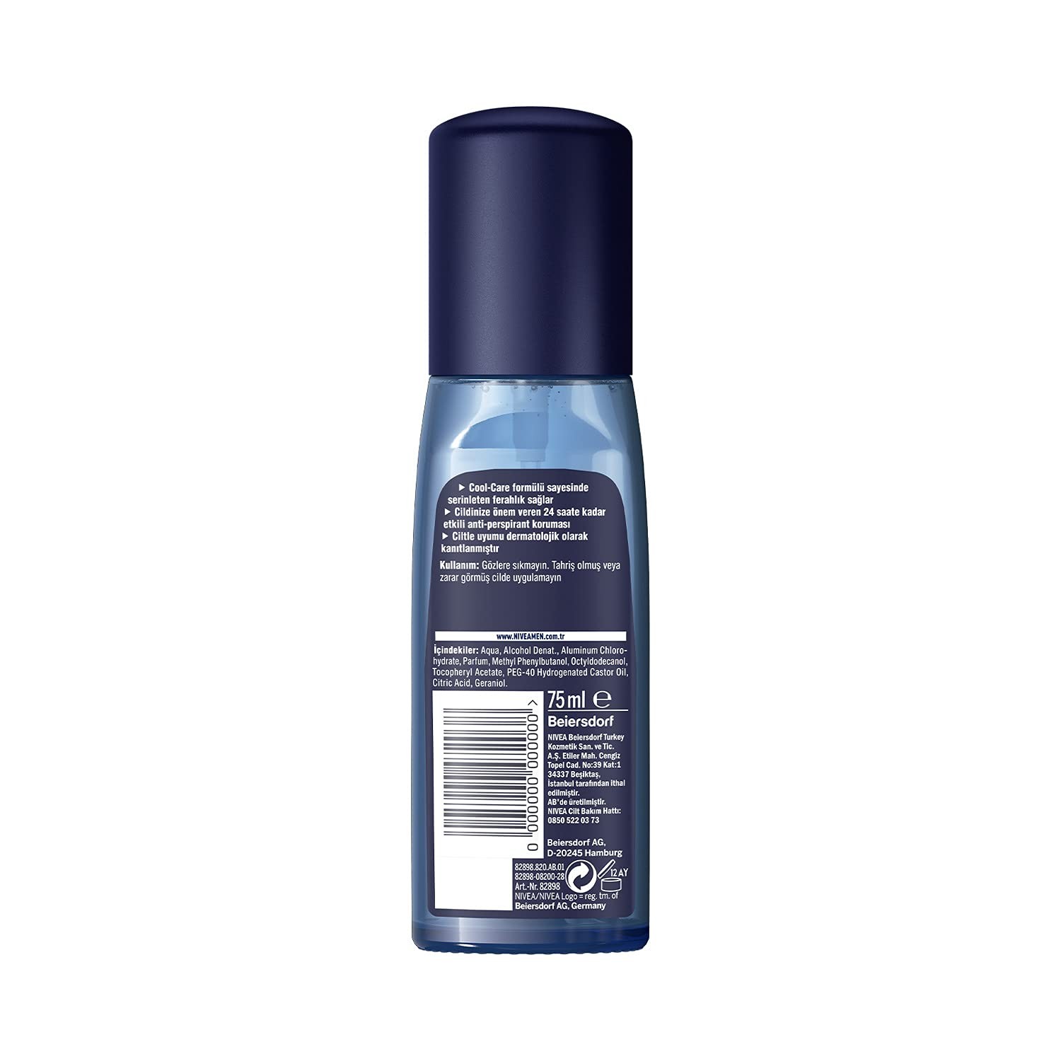 Nivea Cool Kick Erkek Sprey Deodorant 75 mL