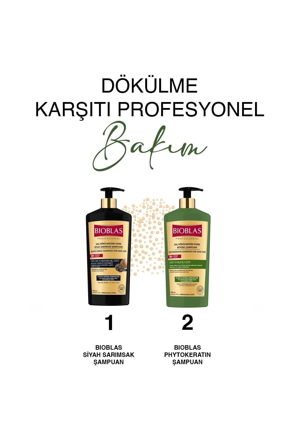 Bioblas Saç Dökülmesine Karşı Siyah Sarımsak Şampuanı 1000 mL