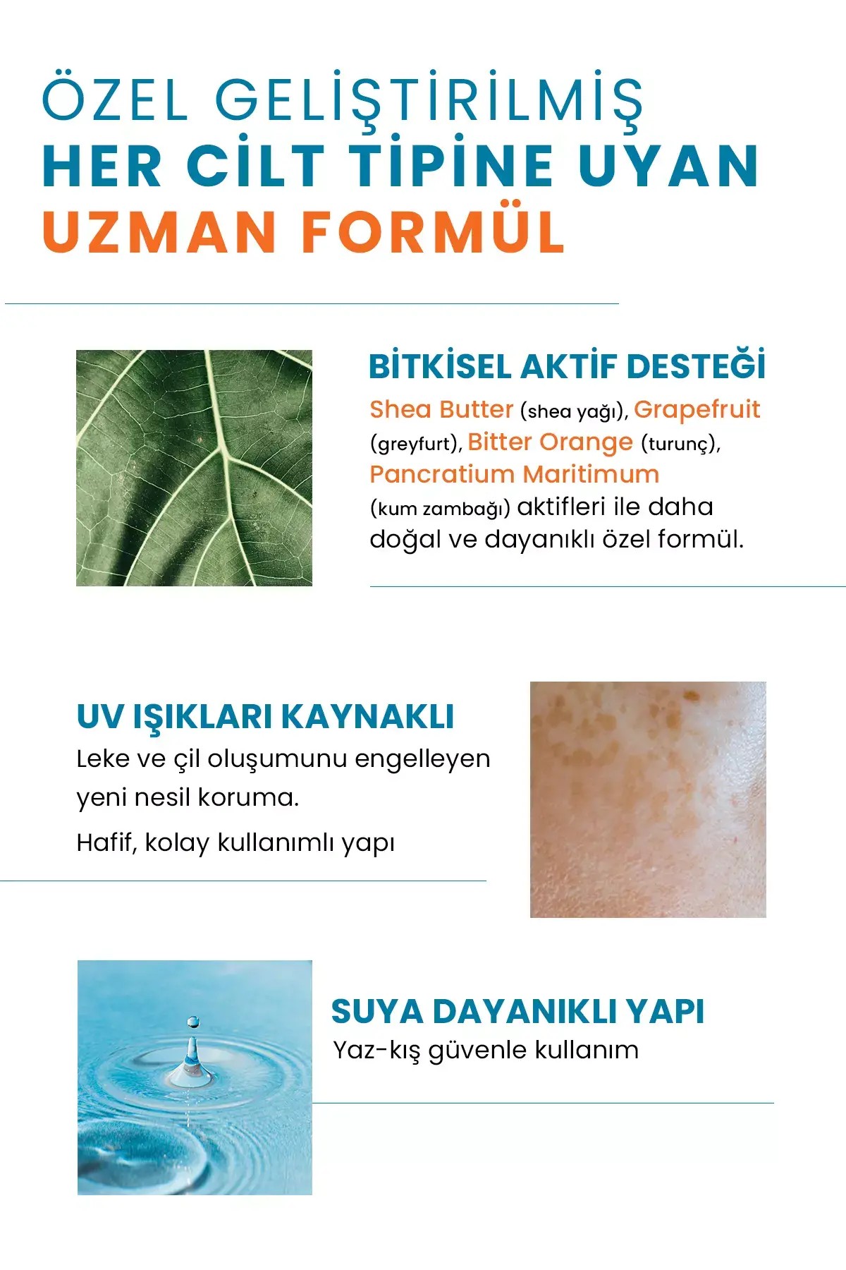 PROCSIN Koyu Leke Karşıtı Yüksek Uv Korumalı SPF 50+ Güneş Kremi 50 ML