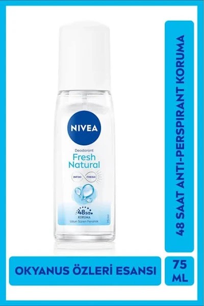 Nivea Fresh Nat. Kadın Sprey Deodorant 75 mL