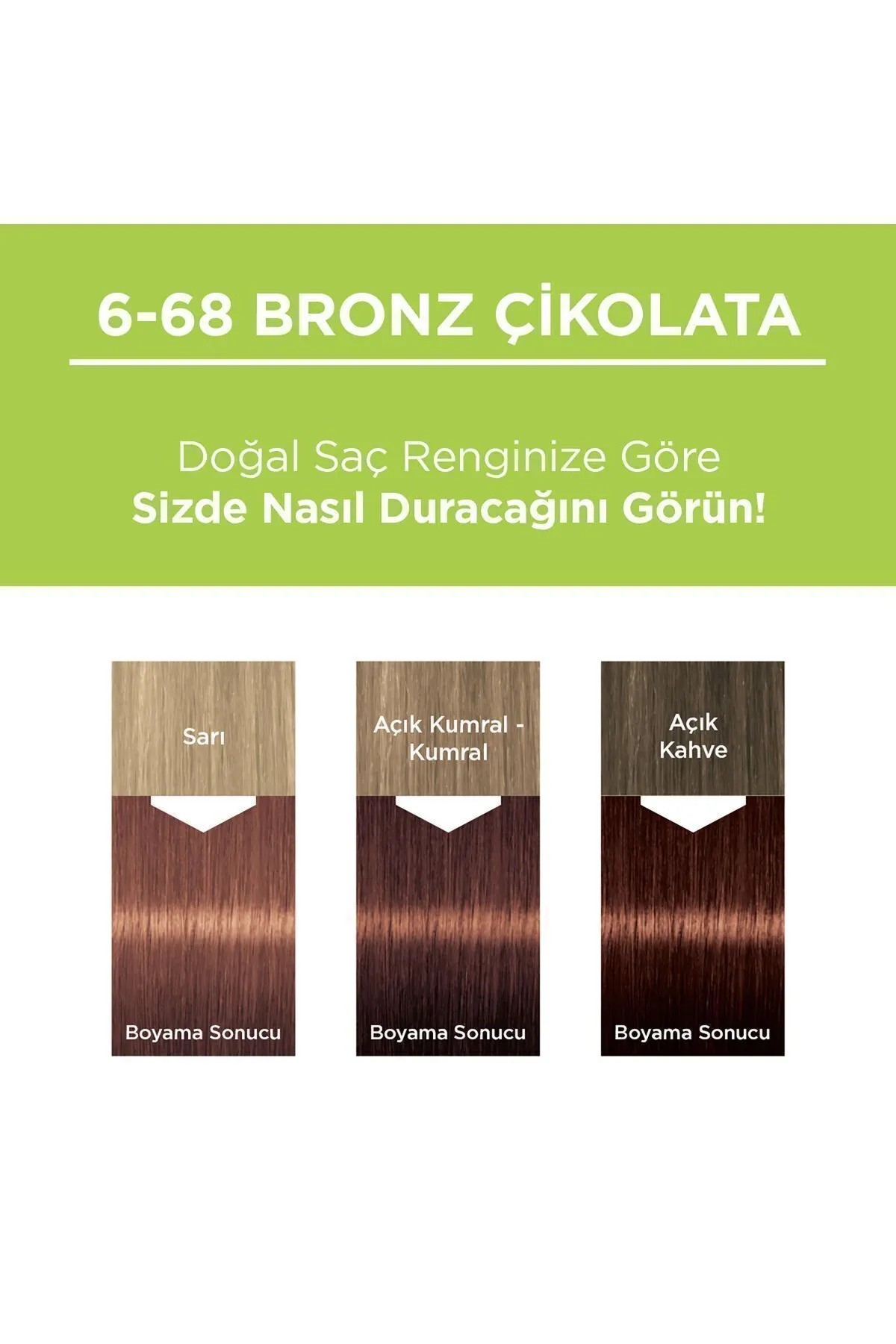 Palette Kalıcı Doğal Renkler 6-68 Bronz Çikolata