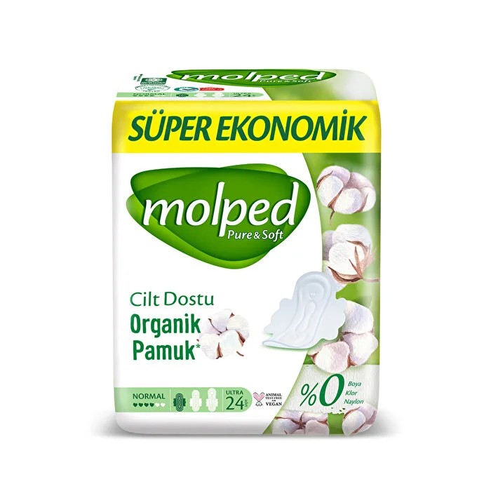 Molped Hijyenik Ped Pure & Soft Normal 24'lü