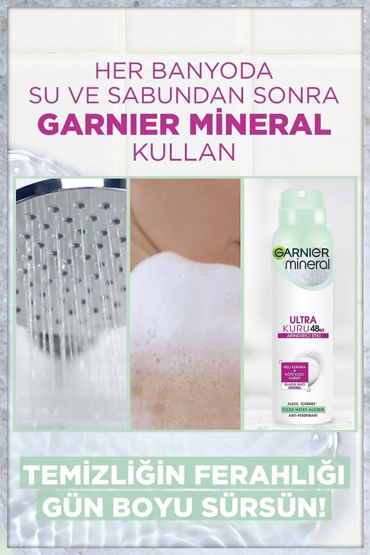 Garnier Mineral Ultra Kuru Kadın Sprey Deodorant