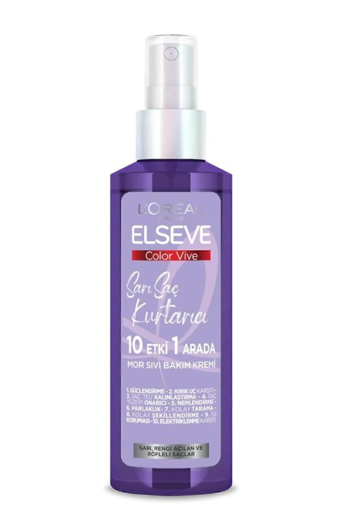 Elseve Sarı Saç Kurtarıcı Sıvı Bakım Kremi 150 mL