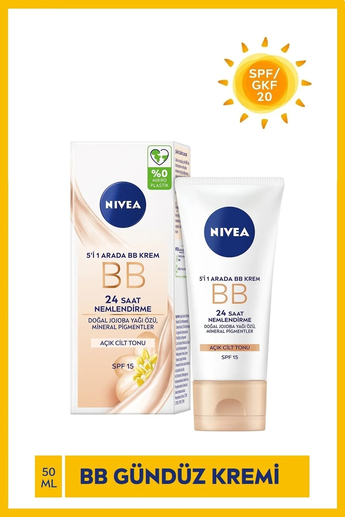 Nivea Bb Krem Açık Ton Gündüz Yüz Kremi 50 mL