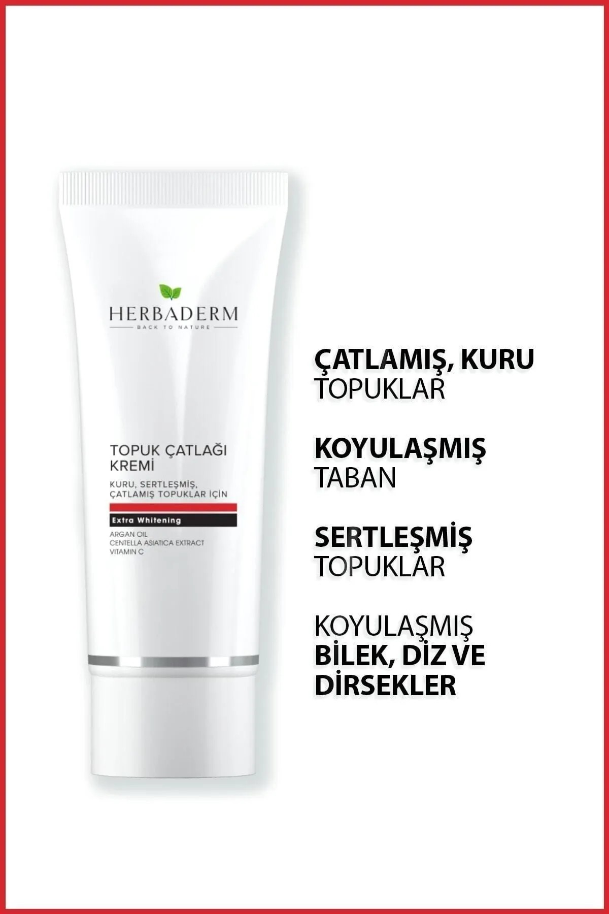 Herbaderm Ayak Ve Topuk Çatlaklarına Karşı Bakım Kremi Argan Yağlı 60 ml