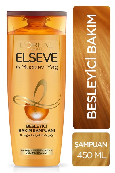 Elseve 6 mucizevi yağ besleyici bakım şampuanı 450 ml