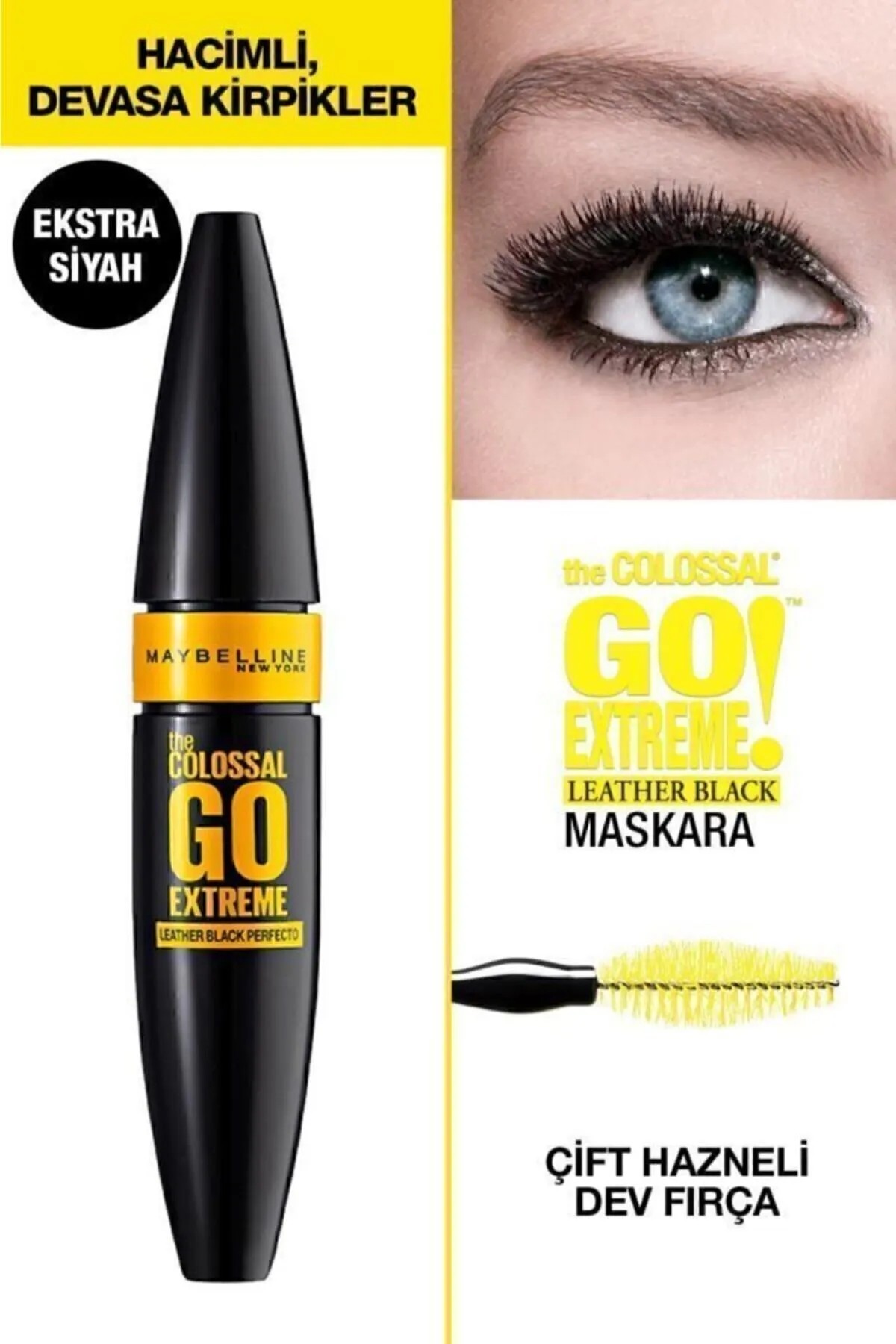 Hacim Sağlayan Siyah Maskara Colossal Go Extreme Volum Express Mascara 