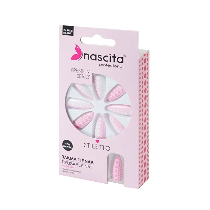 Nascita Renkli Takma Tırnak Stiletto Premium