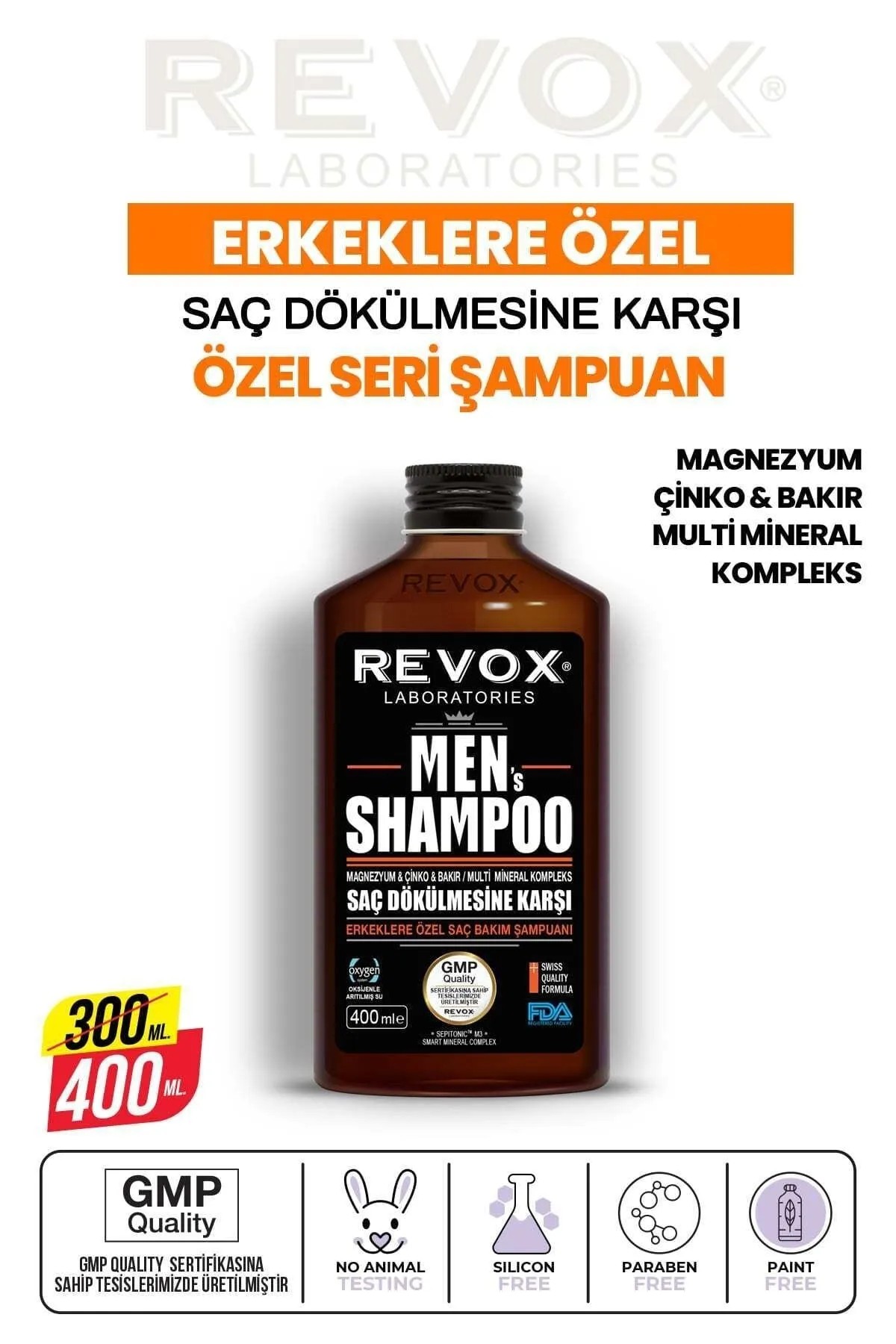 Revox Men Saç Dökülmesine Karşı Şampuan 400 mL