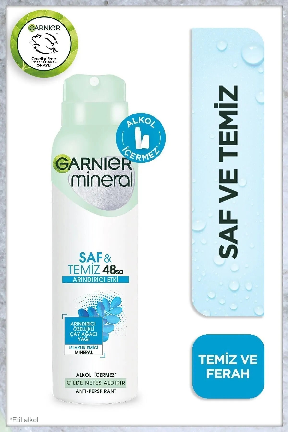 Garnier Mineral Saf ve Temiz Kadın Sprey Deodorant