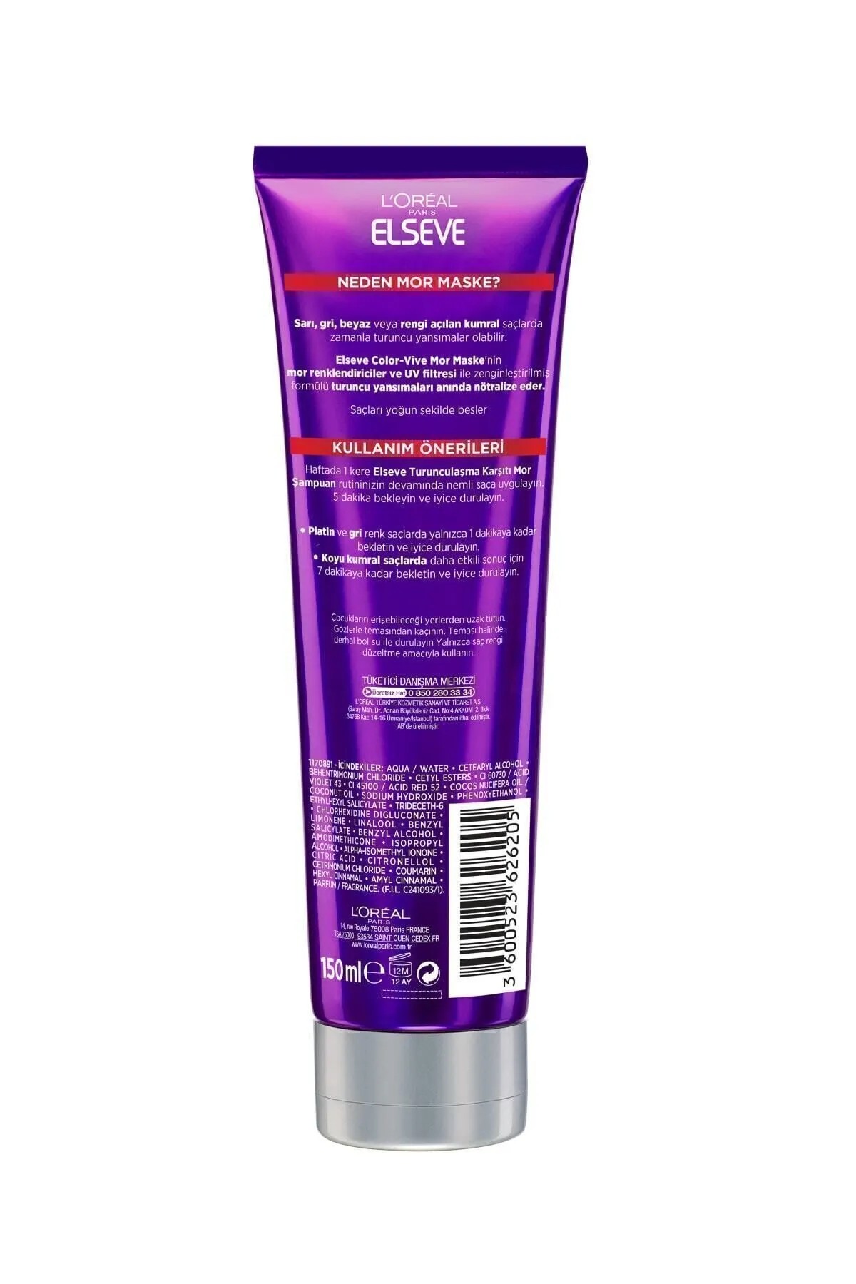 Elseve Mor Maske 150 mL