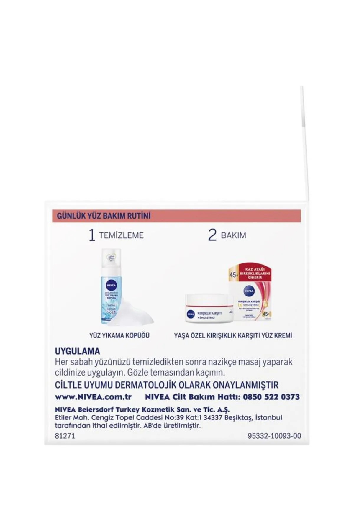 Nivea Kırışıklık Karşıtı Yüz Kremi 50 mL