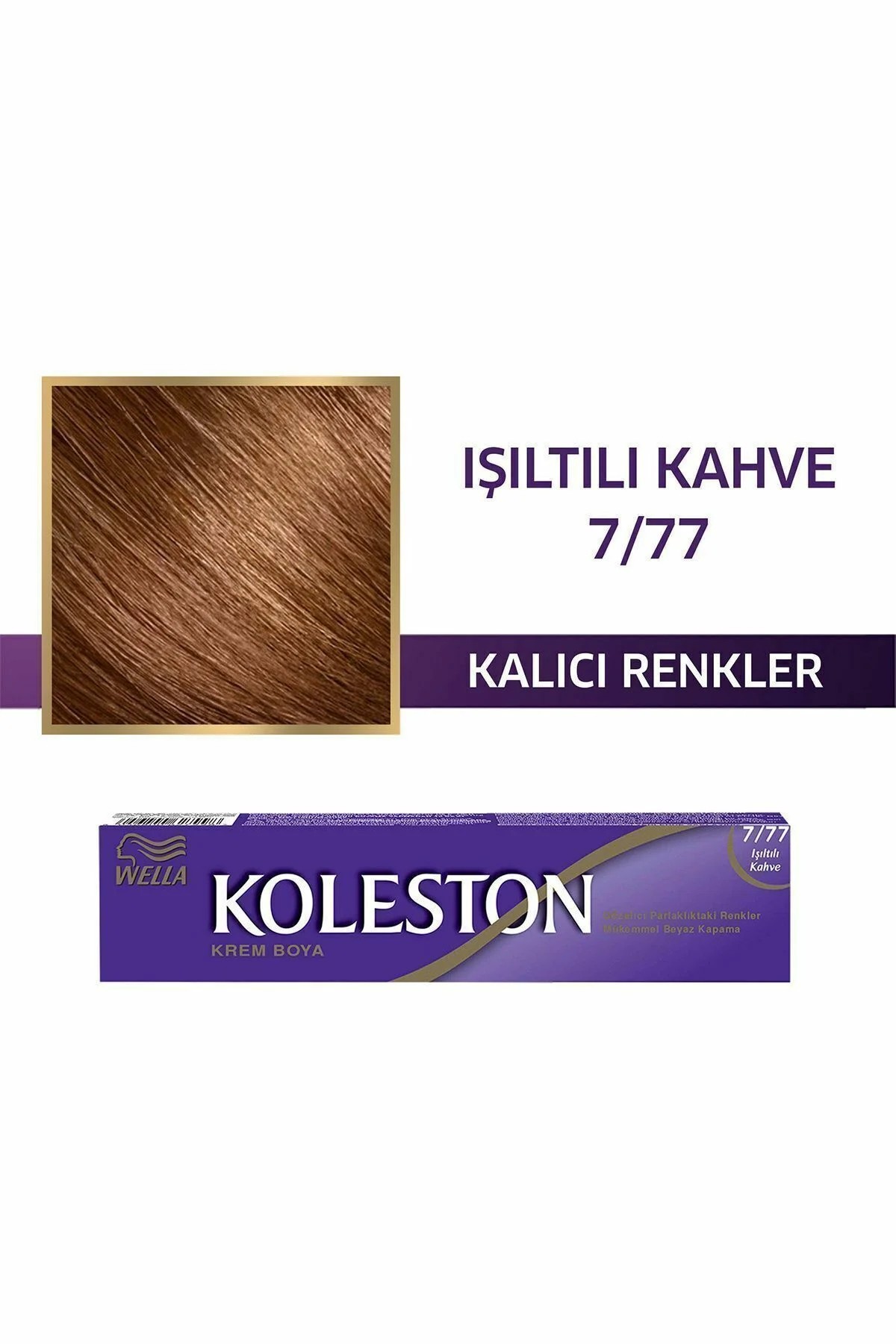 Koleston Tüp Boya 50 ml - 7/77 Işıltılı Kahve