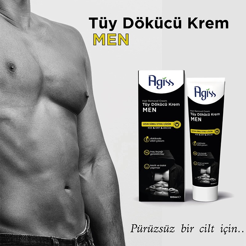  Tüy Dökücü Krem Erkeklere Özel 100 ml