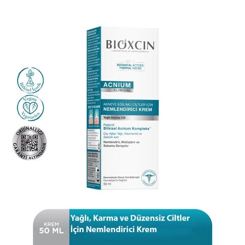 Bioxcin Akne Eğilimli Cilt Nemlendirici Krem 50 mL