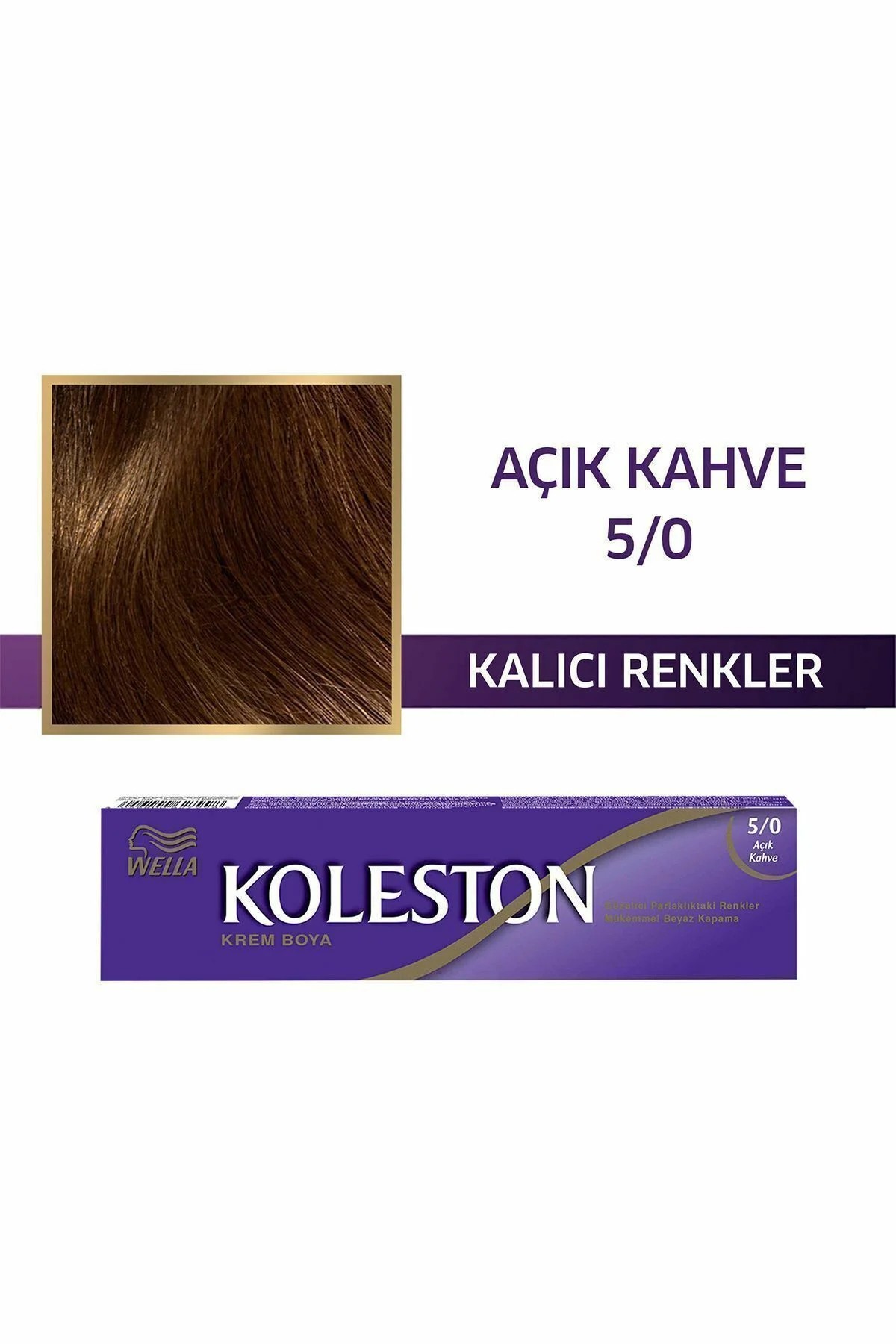 Koleston Tüp Saç Boyası 5/0 Açık Kahve