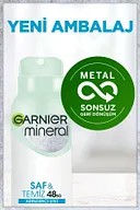 Garnier Mineral Saf ve Temiz Kadın Sprey Deodorant