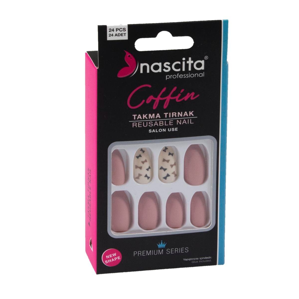 Nascita 24lü Renkli Takma Tırnak Coffin - 145