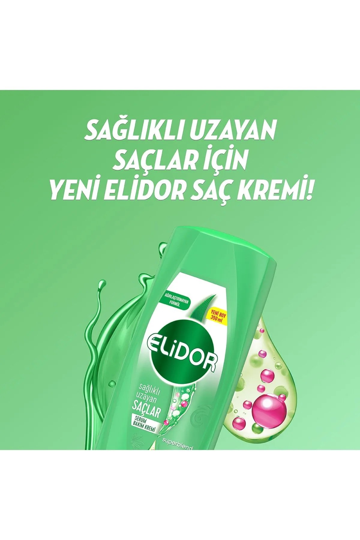 Elidor Sağlıklı Uzayan Saçlar Krem 350 mL