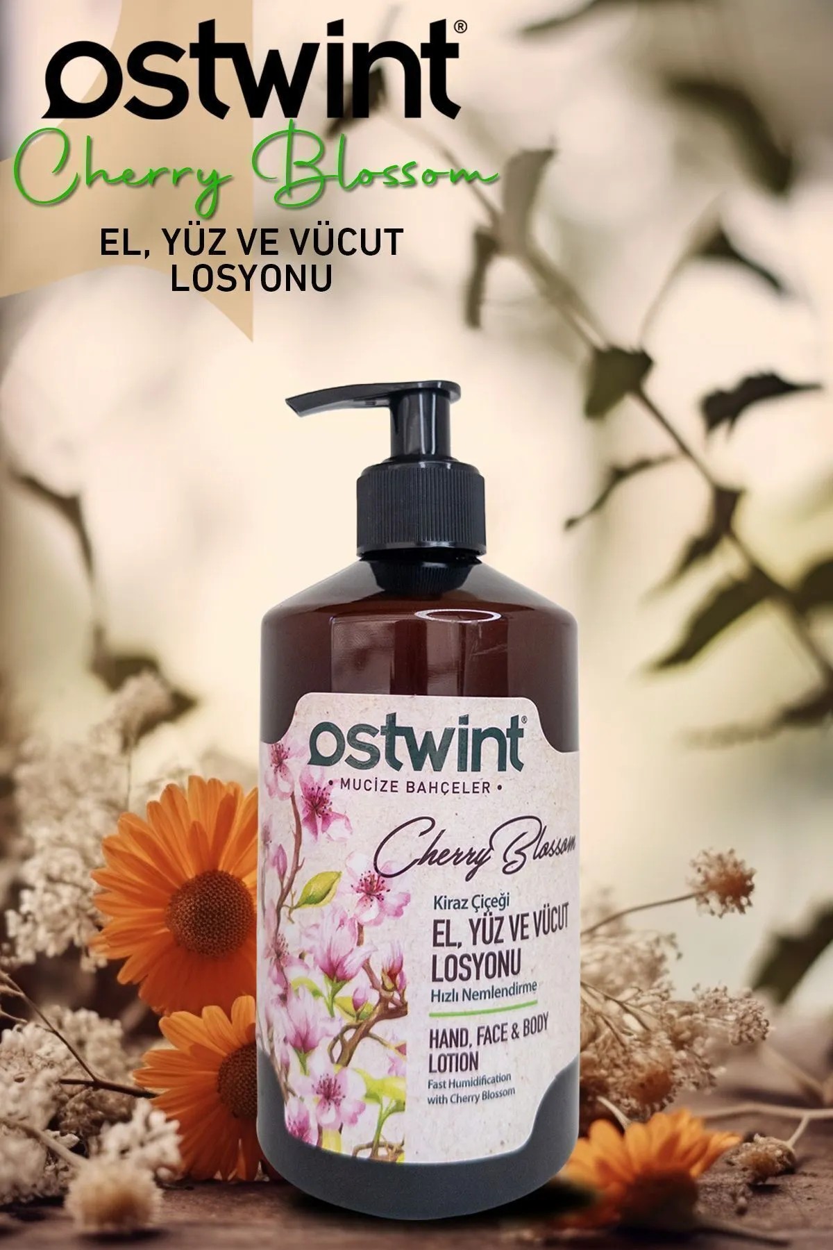 Ostwint Kiraz Çiceği Yüz Vücut Losyonu 500 mL