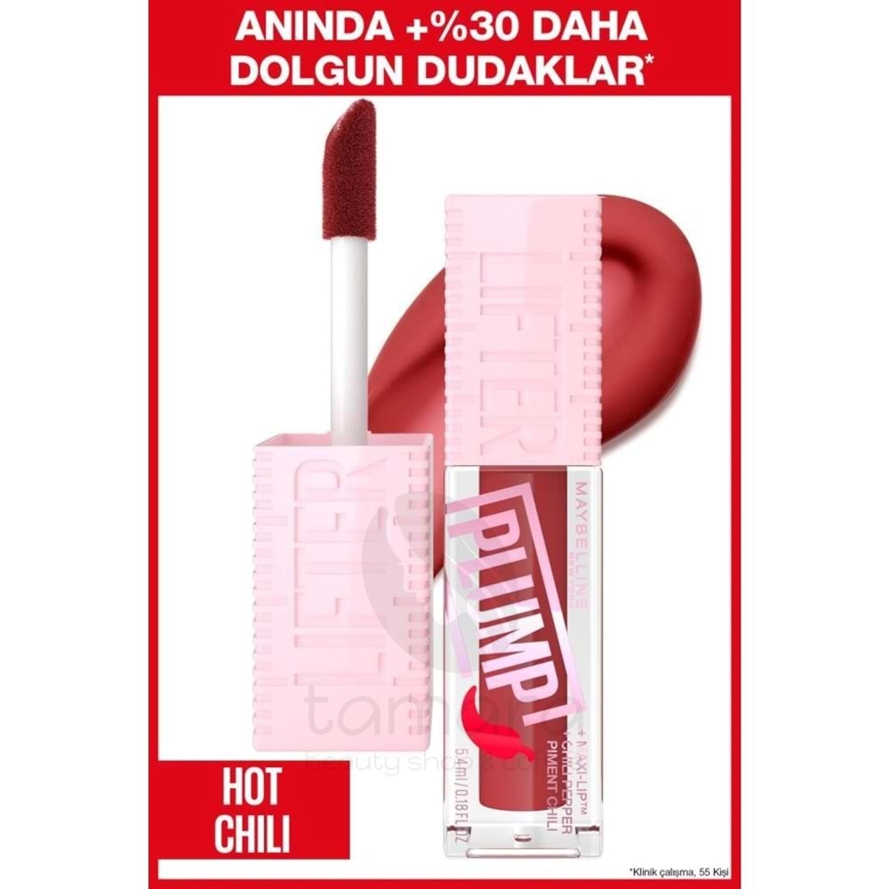 Maybelline Lifter Plump Dudak Parlatıcısı 006 Hot Chili 5,4 ml