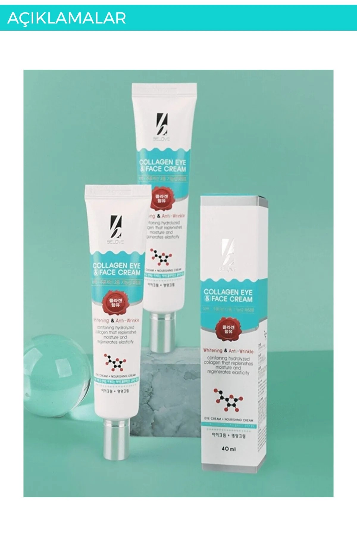 Kolajen Yüz&Göz Kremi 40 mL