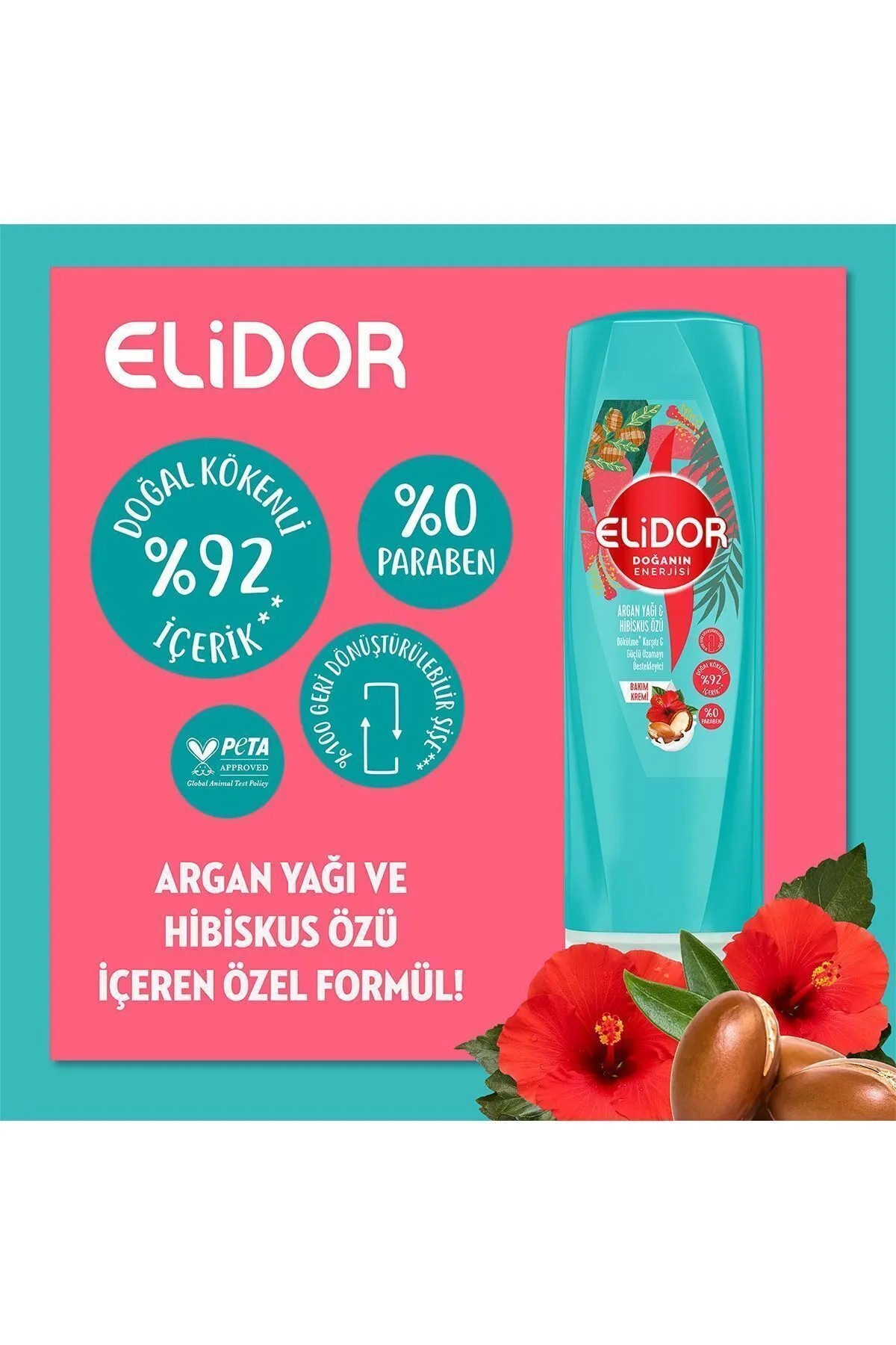 Elidor Argan Yağı Bakım Kremi 350 mL