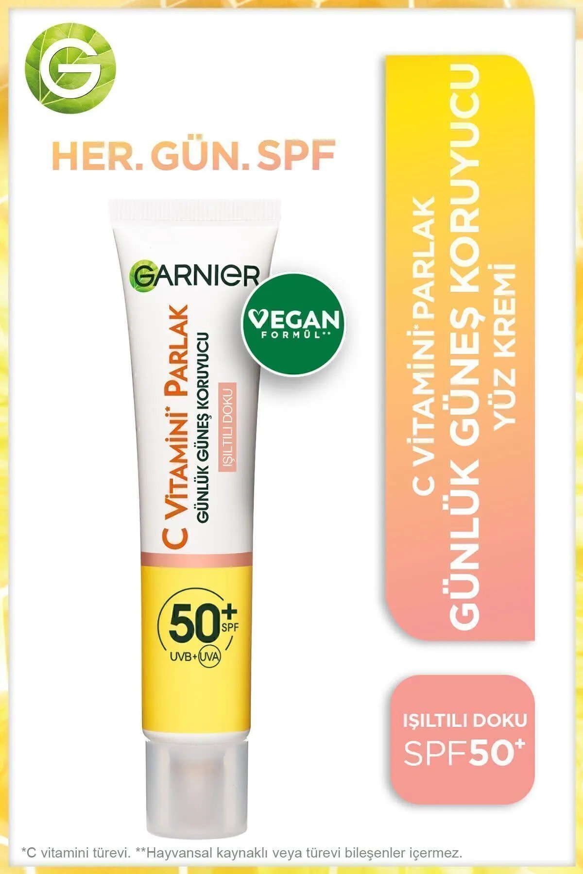 Garnier C Vitamin Güneş Koruyucu Krem 40 mL