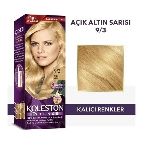 Koleston Intense Saç Boyası 9/3 Açık Altın Sarısı