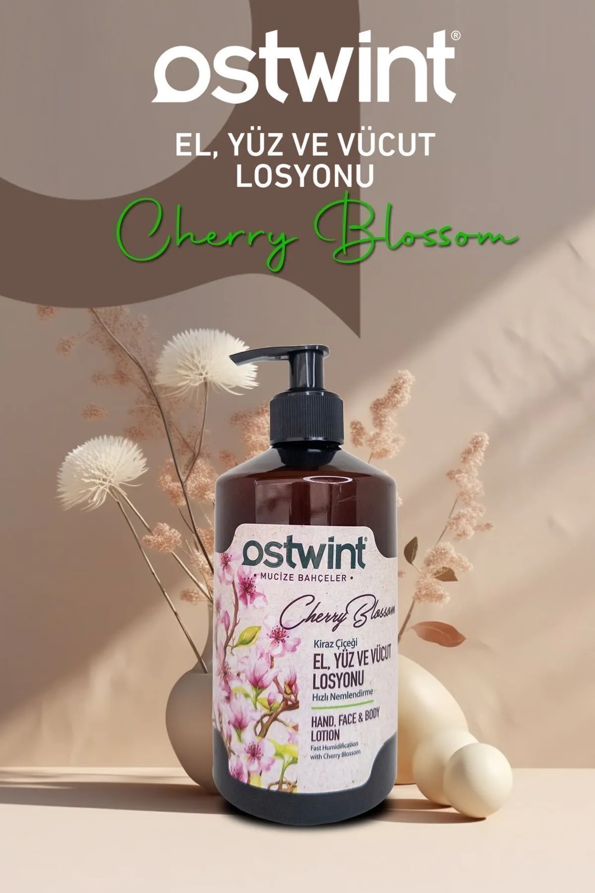 Ostwint Kiraz Çiceği Yüz Vücut Losyonu 500 mL