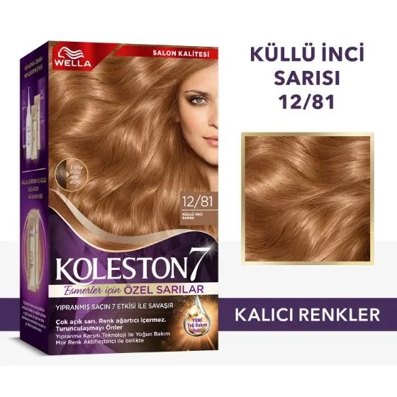 Koleston Kit Saç Boyası 12/81 Küllü İnci Sarısı