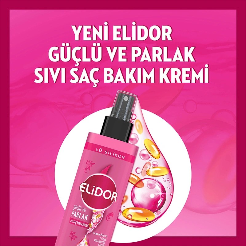 Elidor Güçlü Parlak Sıvı Saç Kremi