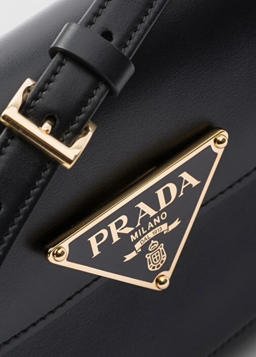 Prada Brushed Leather Shoulder Bag