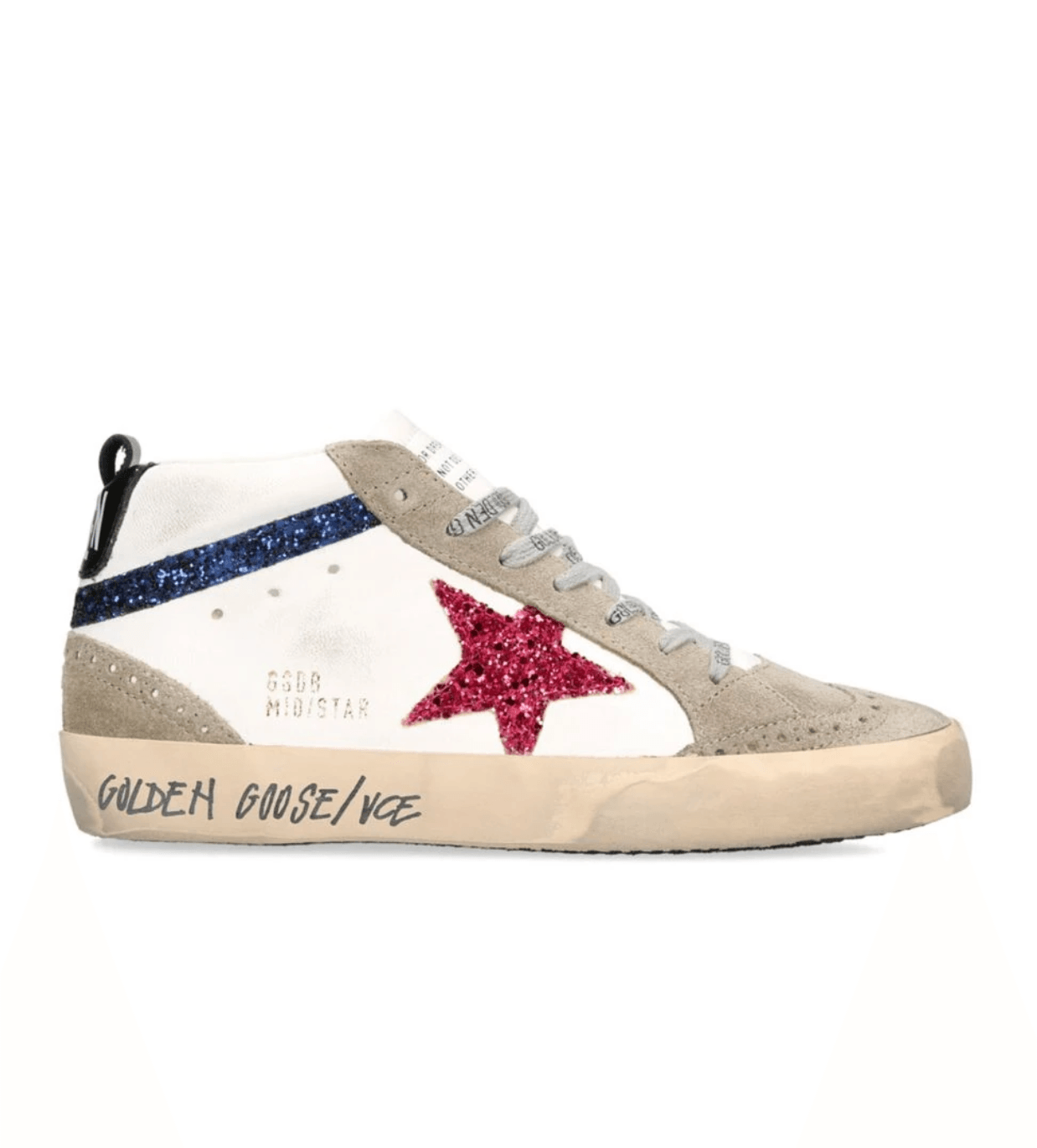 Golden Goose Leather Mid Star