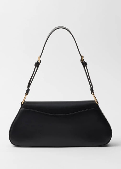 Prada Brushed Leather Shoulder Bag