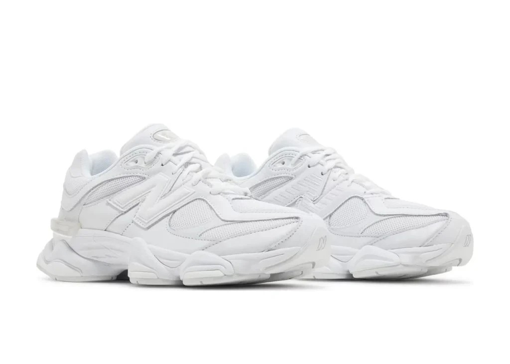 New Balance 9060 Triple White Sneaker