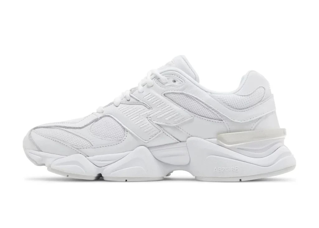 New Balance 9060 Triple White Sneaker