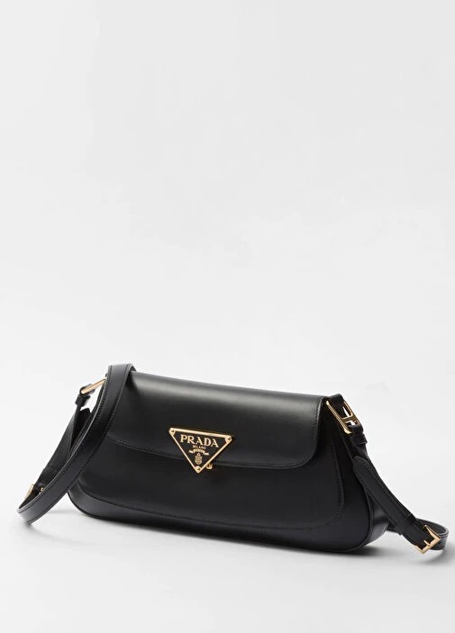 Prada Brushed Leather Shoulder Bag