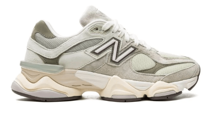 New Balance 9060 Olivine with Lichen Green and Dark Olivine