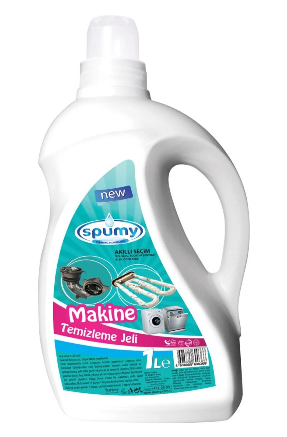 Spumy - Bulaşık ve Çamaşır Makine Temizleme Jeli 1000 Gr