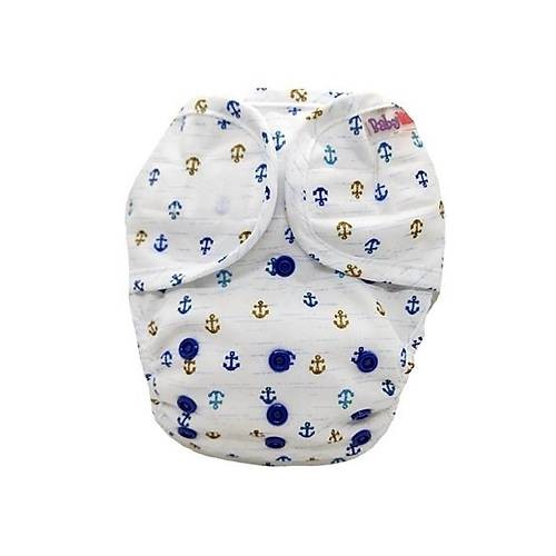 BabyNEO - Tek Beden Yıkanabilir Bebek Bezi Sızdırmaz Dış Bez Cover - Gemici